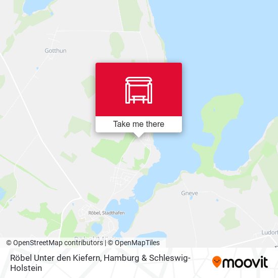 Röbel Unter den Kiefern map