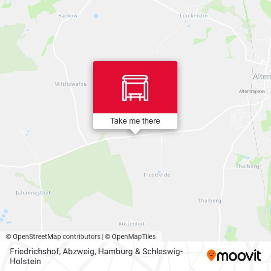 Friedrichshof, Abzweig map