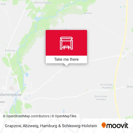 Карта Grapzow, Abzweig