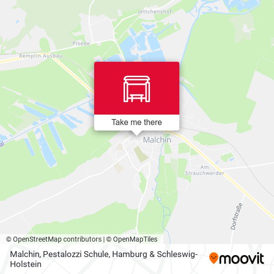 Malchin, Pestalozzi Schule map
