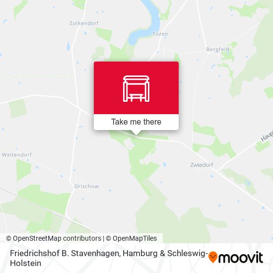 Friedrichshof B. Stavenhagen map