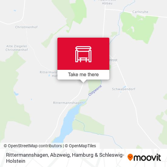 Rittermannshagen, Abzweig map