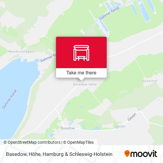 Basedow, Höhe map