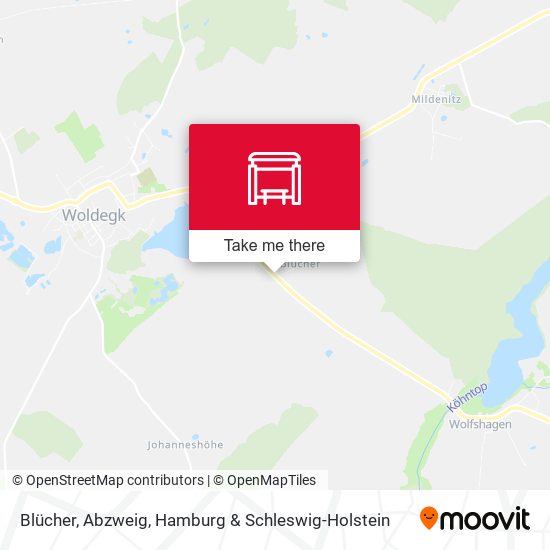 Blücher, Abzweig map