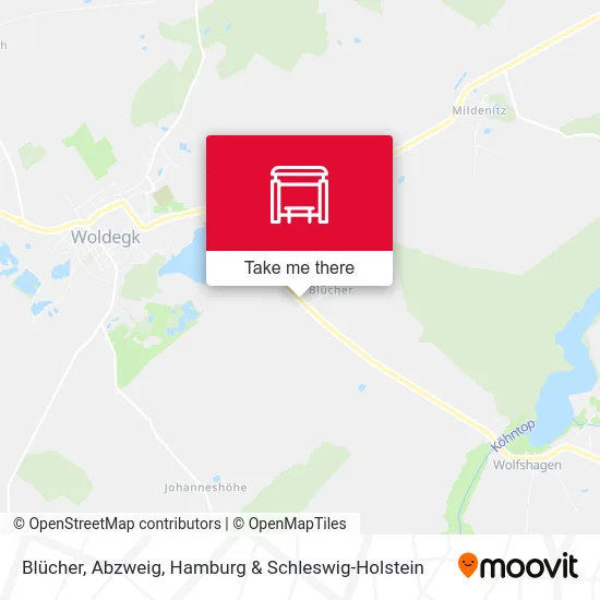 Карта Blücher, Abzweig