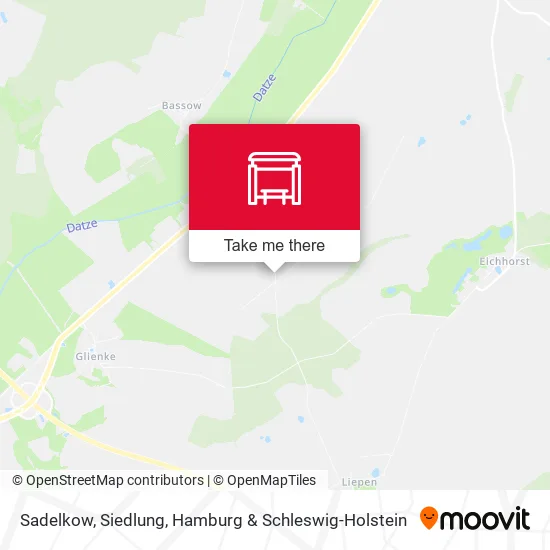 Карта Sadelkow, Siedlung