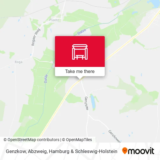 Карта Genzkow, Abzweig