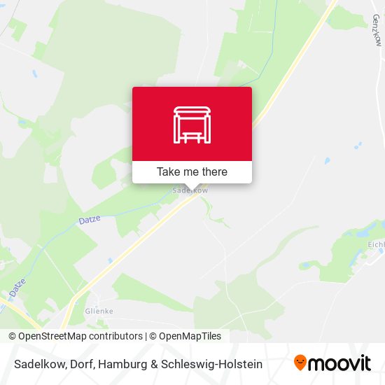 Sadelkow, Dorf map