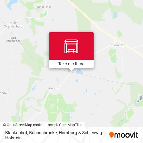 Blankenhof, Bahnschranke map