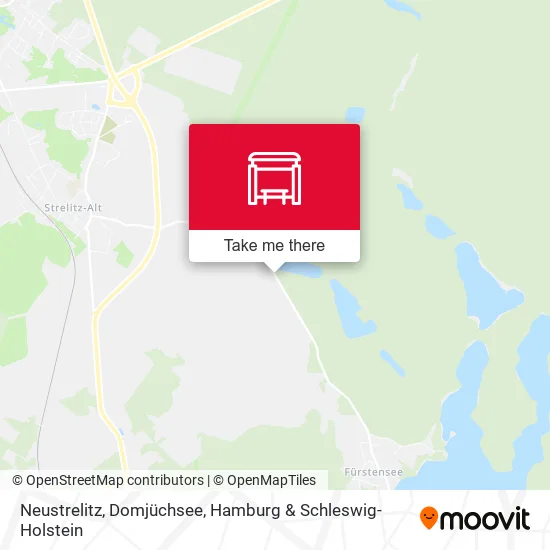 Карта Neustrelitz, Domjüchsee
