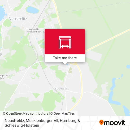 Карта Neustrelitz, Mecklenburger All