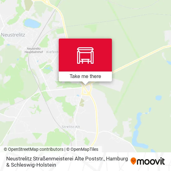 Карта Neustrelitz Straßenmeisterei Alte Poststr.
