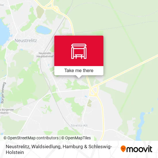 Карта Neustrelitz, Waldsiedlung
