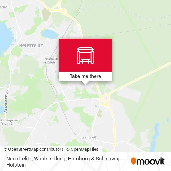Карта Neustrelitz, Waldsiedlung