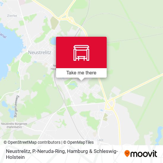 Neustrelitz, P.-Neruda-Ring map