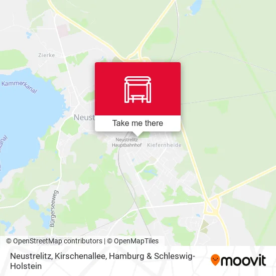 Карта Neustrelitz, Kirschenallee