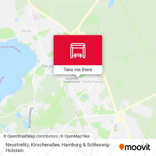 Карта Neustrelitz, Kirschenallee