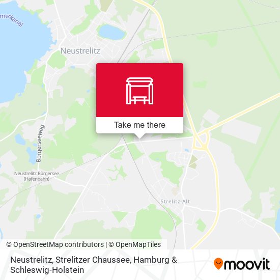 Neustrelitz, Strelitzer Chaussee map