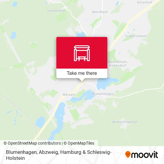Карта Blumenhagen, Abzweig