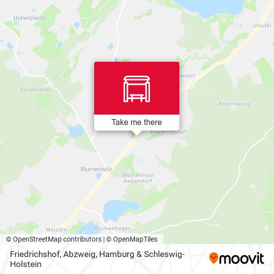 Friedrichshof, Abzweig map