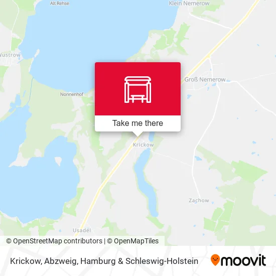 Карта Krickow, Abzweig