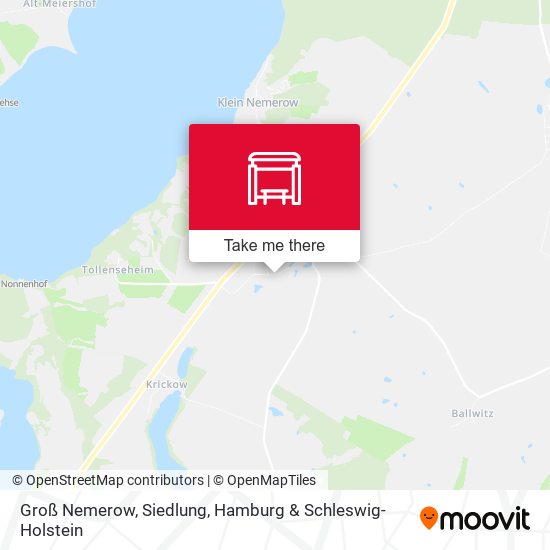 Groß Nemerow, Siedlung map