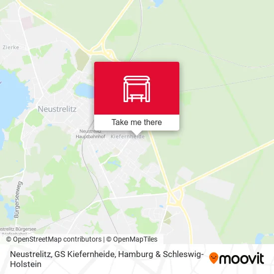 Карта Neustrelitz, GS Kiefernheide
