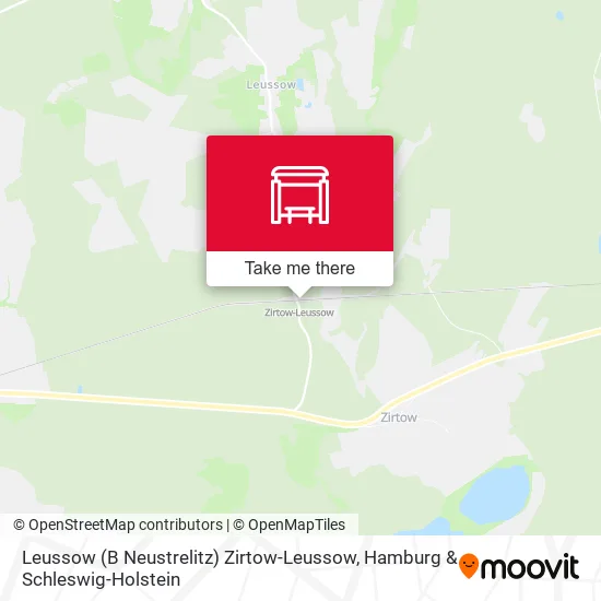 Карта Leussow (B Neustrelitz) Zirtow-Leussow