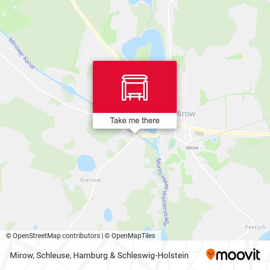 Mirow, Schleuse map