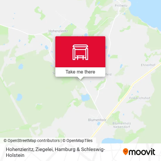 Карта Hohenzieritz, Ziegelei