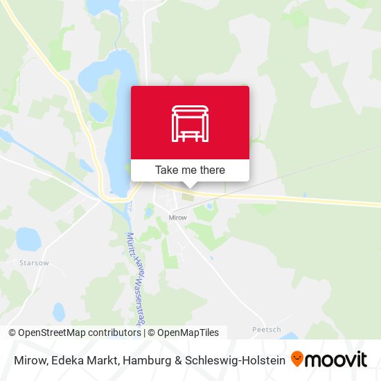 Mirow, Edeka Markt map