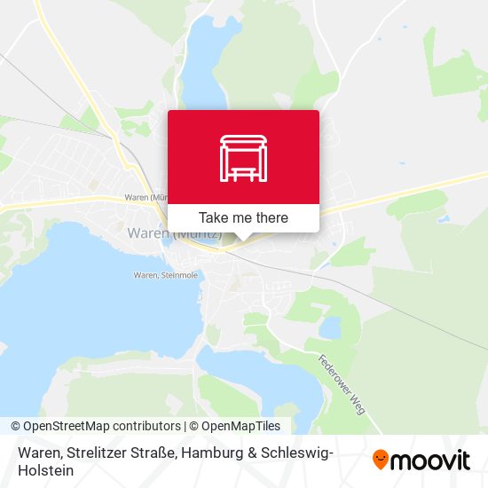 Waren, Strelitzer Straße map