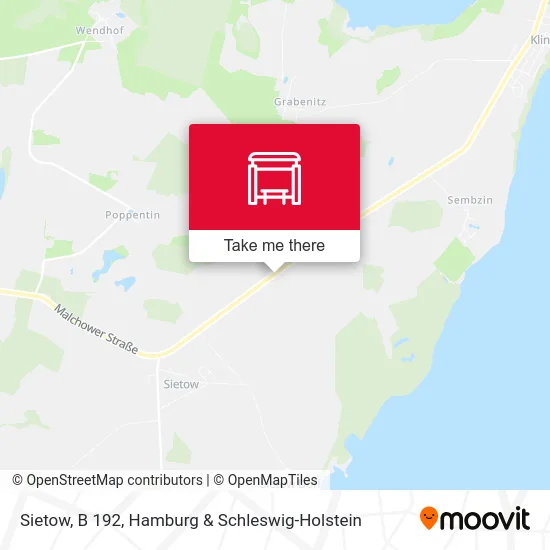 Карта Sietow, B 192