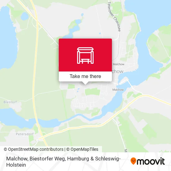 Карта Malchow, Biestorfer Weg