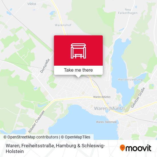 Waren, Freiheitsstraße map