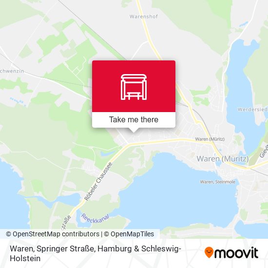 Waren, Springer Straße map