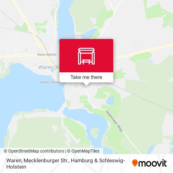 Waren, Mecklenburger Str. map