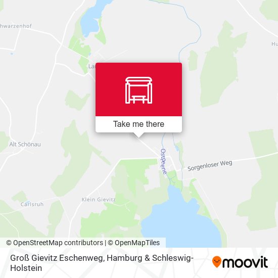 Groß Gievitz Eschenweg map