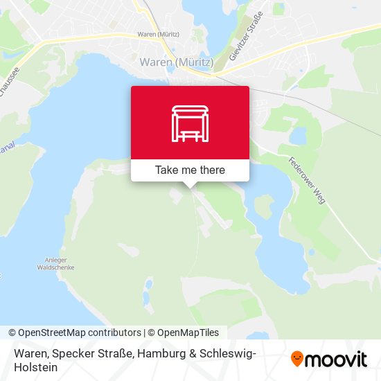 Waren, Specker Straße map