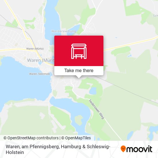 Waren, am Pfennigsberg map