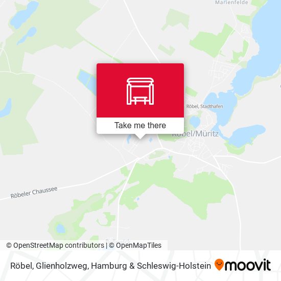 Röbel, Glienholzweg map