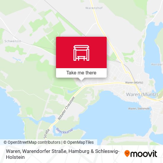 Waren, Warendorfer Straße map