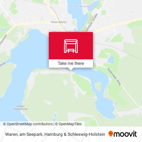 Waren, am Seepark map