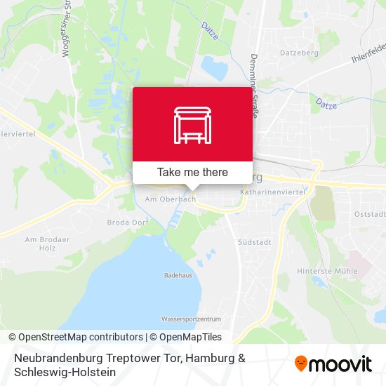 Neubrandenburg Treptower Tor map