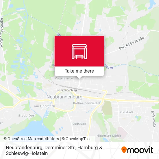 Карта Neubrandenburg, Demminer Str.