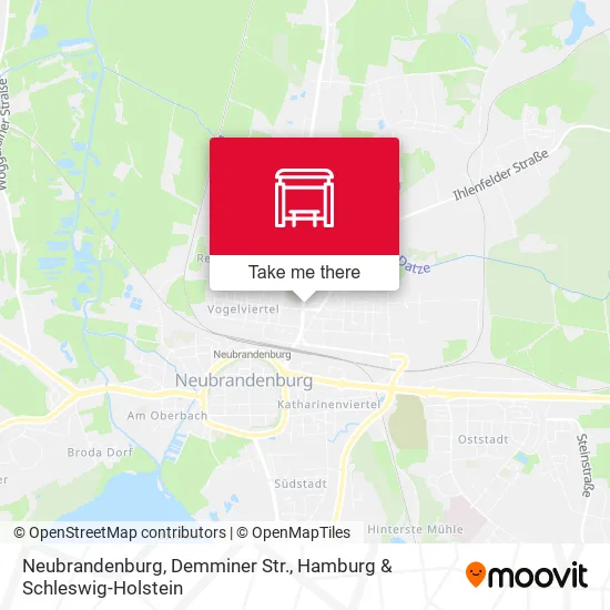 Карта Neubrandenburg, Demminer Str.