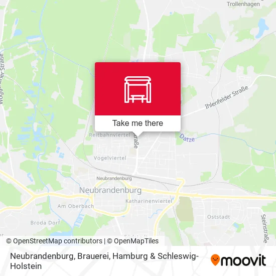 Карта Neubrandenburg, Brauerei