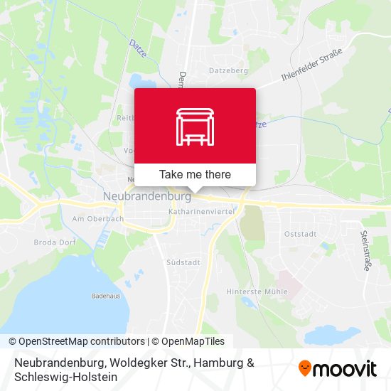 Neubrandenburg, Woldegker Str. map