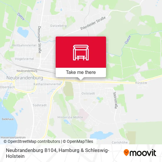Карта Neubrandenburg B104
