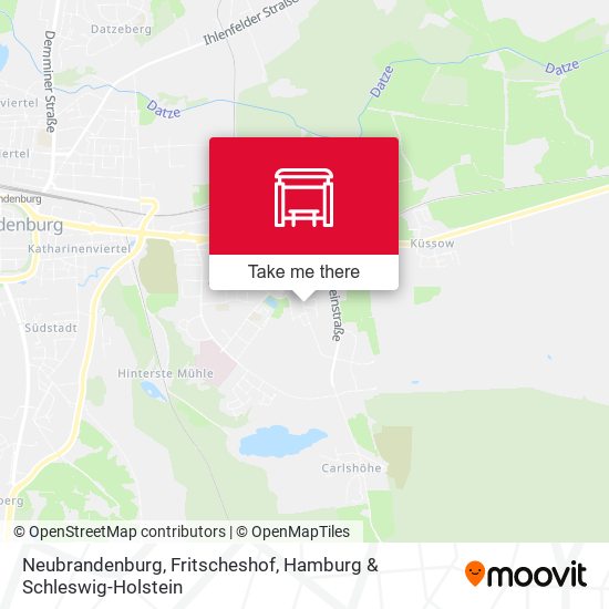 Neubrandenburg, Fritscheshof map